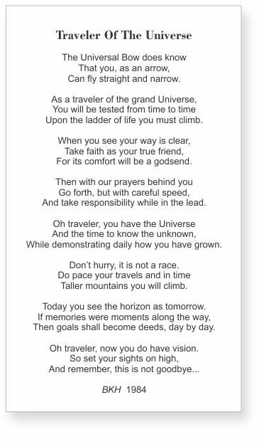 Traveler of the Universe